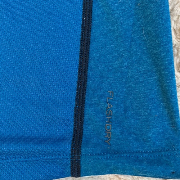 THE NORTH FACE MEN’S Mountain Athletic SHIRT FLASHDRY BLUE SHORT SLEEVE Size L/G - Picture 5 of 8